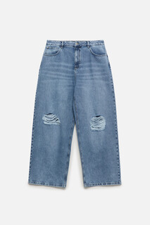 брюки джинсовые мужские Джинсы экстраширокие с рваными коленями Befree