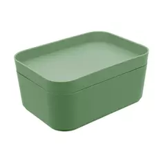 Органайзер для хранения Berossi 11x7x16 см 0.74 л пластик цвет зеленый
