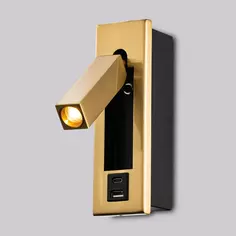 Настенный светильник светодиодный Freya Shon FR5347WL-L3BR 3 Вт USB цвет бронза