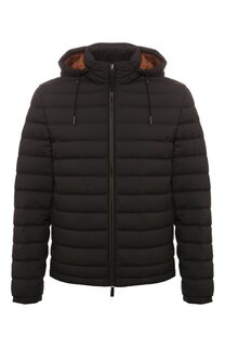 Пуховик из шерсти и шелка Zegna