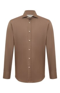 Хлопковая рубашка Brunello Cucinelli