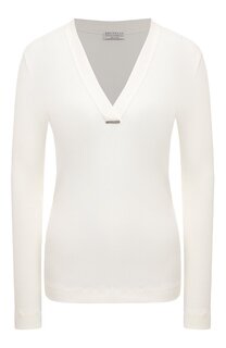 Хлопковый пуловер Brunello Cucinelli