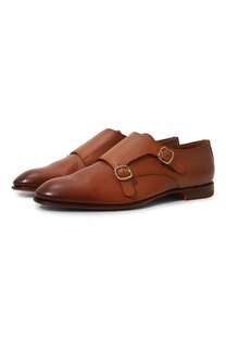 Кожаные монки Double-Buckle Santoni