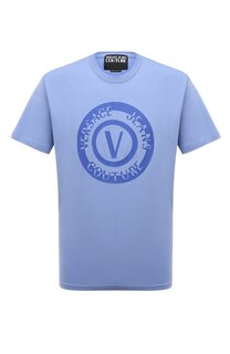 Хлопковая футболка Versace Jeans Couture