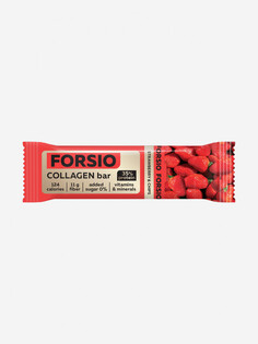 Батончик протеиновый Forsio со вкусом клубники и добавлением коллагена 40 г, Мультицвет