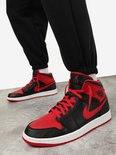 Кеды мужские Nike Jordan 1 Mid, Черный