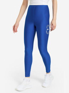 Легинсы женские Reebok Running Vector Tight, Голубой