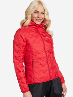 Пуховик женский Columbia Delta Ridge Down Hooded Jacket, Красный