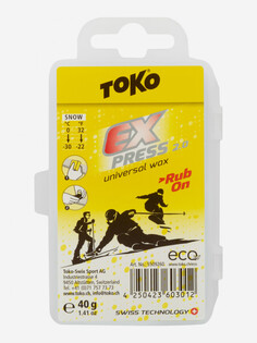 Мазь скольжения TOKO Express Rub-On 40 г 0 °C — -30 °C, Желтый
