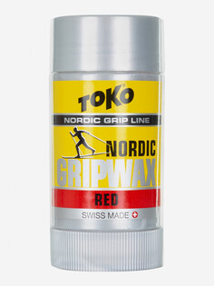 Мазь для лыж TOKO Nordic GripWax Red, Серебряный