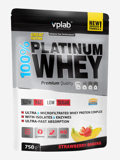 Протеин Vplab nutrition, клубника и банан, Серый