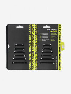 Шнурки Feet-n-Fit Silicone, Черный