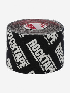 Кинезиотейп Rocktape H20 5 см х 5 м, черный логотип, Черный
