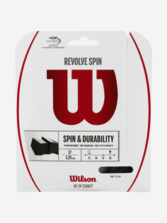 Струна для большого тенниса Wilson Revolve Spin 17 Set, Черный