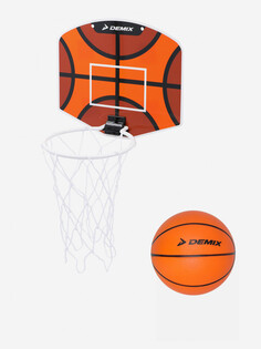 Мини-набор для баскетбола Demix: мяч и щит, Оранжевый