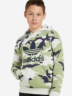 Худи для мальчиков adidas Camo, Зеленый