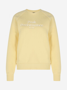 Свитшот женский Peak Performance Original, Желтый