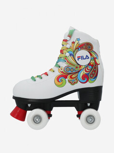 Роликовые коньки детские FILA Quad Bella, Белый