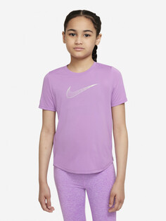Футболка для девочек Nike Dri-FIT One, Фиолетовый