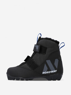 Ботинки для беговых лыж детские Nordway Polar NNN, Черный