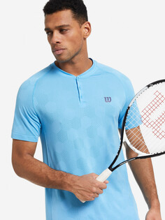 Поло мужское Wilson Power Seamless Henley, Синий