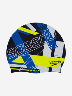 Шапочка для плавания Speedo Slogan Print, Синий