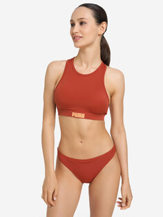 Лиф женский PUMA Racerback Swim Top, Коричневый