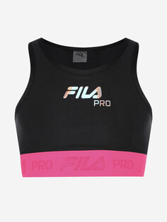 Спортивный топ бра для девочек FILA, Черный