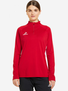 Толстовка футбольный женский Demix Playmaker Tr Top, Красный