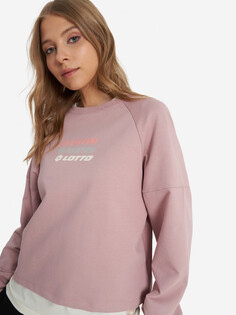 Свитшот женский Lotto Blocco Crewneck, Фиолетовый