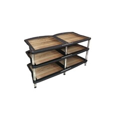 Hi-Fi тумбы и стойки Bassocontinuo CYMBALON 2.1 Walnut bottom shelf (ножки серебро)