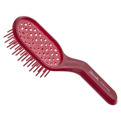 Щетка для волос JANEKE Щетка вентилируемая для объёмной укладки ягодно-пурпурная Curvy Bag 1