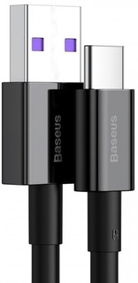 Кабель интерфейсный Baseus CATYS-A01 USB to Type-C 66W силиконовый 2m black