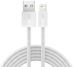 Кабель интерфейсный Baseus CALD000402 USB Type A - Lightning 2.4A 1m white