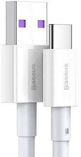 Кабель интерфейсный Baseus CATYS-02 USB to Type-C 66W силиконовый 1m white