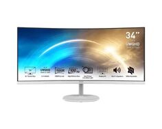 Монитор 34" MSI PRO MP341CQW 9S6-3PB2CT-025 3440x1440, 21:9, VA, 100Hz, 1ms, 3000:1, 300cd, 178гр/178гр, 2*HDMI 2.0, DP, white