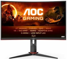 Монитор 27" AOC CQ27G2S 2560x1440, 1 ms, 250 кд/м2, 4000:1, 178°/178°, VA, 16:9, 165Hz, 2*HDMI, DP