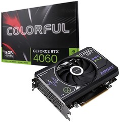 Видеокарта PCI-E Colorful GeForce RTX 4060 (RTX 4060 Mini 8GB-V) 8GB GDDR6 128bit 5nm 1830/17000MHz HDMI/3*DP RTL