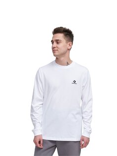 Converse Толстовка Converse Go-To Embroidered Star Chevron Long Sleeve Tee Unisex