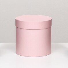 Шляпная коробка розовая, 18 х 18 см NO Brand