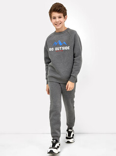 Брюки для мальчиков теплые серые Mark Formelle