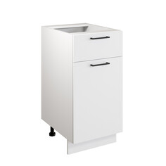 Шкаф - стол 40см с одним ящ. и с одной дв. simple н400-1я белый/ белый 00-00020857 Atmosfera
