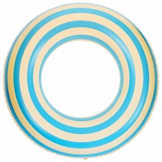 Круг для плавания 60 см, цвет белый/голубой На волне