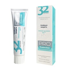 Зуб.пасты а701-225 32 жемчужины pro protection тройная защита 100г Modum