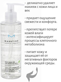 Volcanic mineral water гель для умывания д/чувствительной кожи 200мл new Masstige