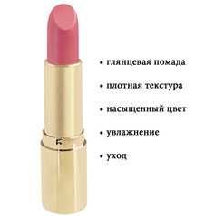 Помада губная in gold глянцевая 106 насыщенно-малиновый L'atuage