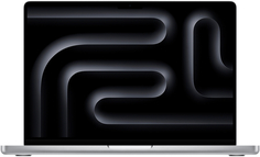 Ноутбук Apple MacBook Pro 14" (M3 8C CPU, 10C GPU, 2023) 8 ГБ, 512 ГБ SSD, серебристый