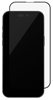 uBear Стекло защитное алюмосиликатное для iPhone 15, Extreme Nano, черный