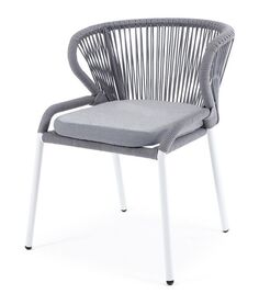 Плетеный стул из роупа Милан светло-серый 4sis