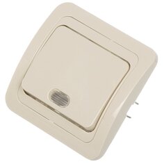 Выключатель скрыт устан, 1-кл, 10 А, подсв, IP20, сл.кость, UNIVersal, Валери, Б-В0121